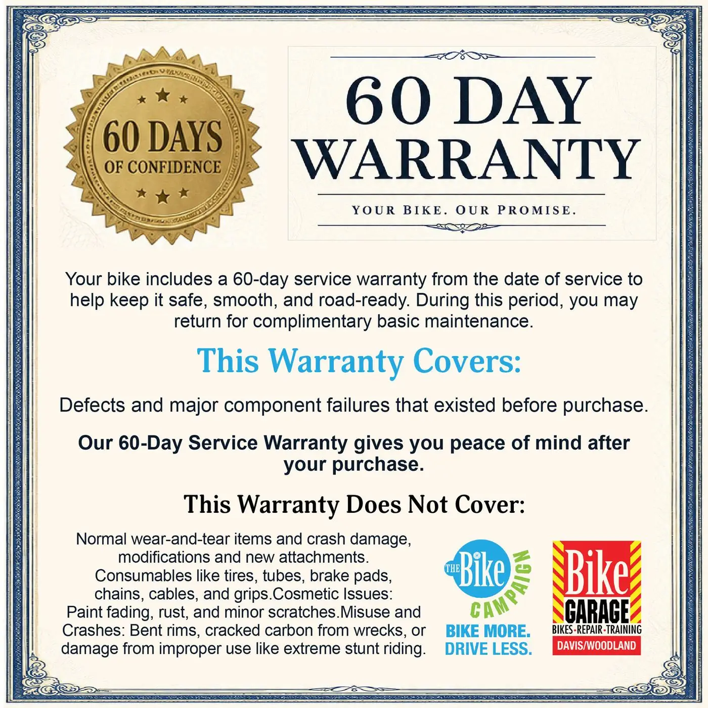 60 day warranty