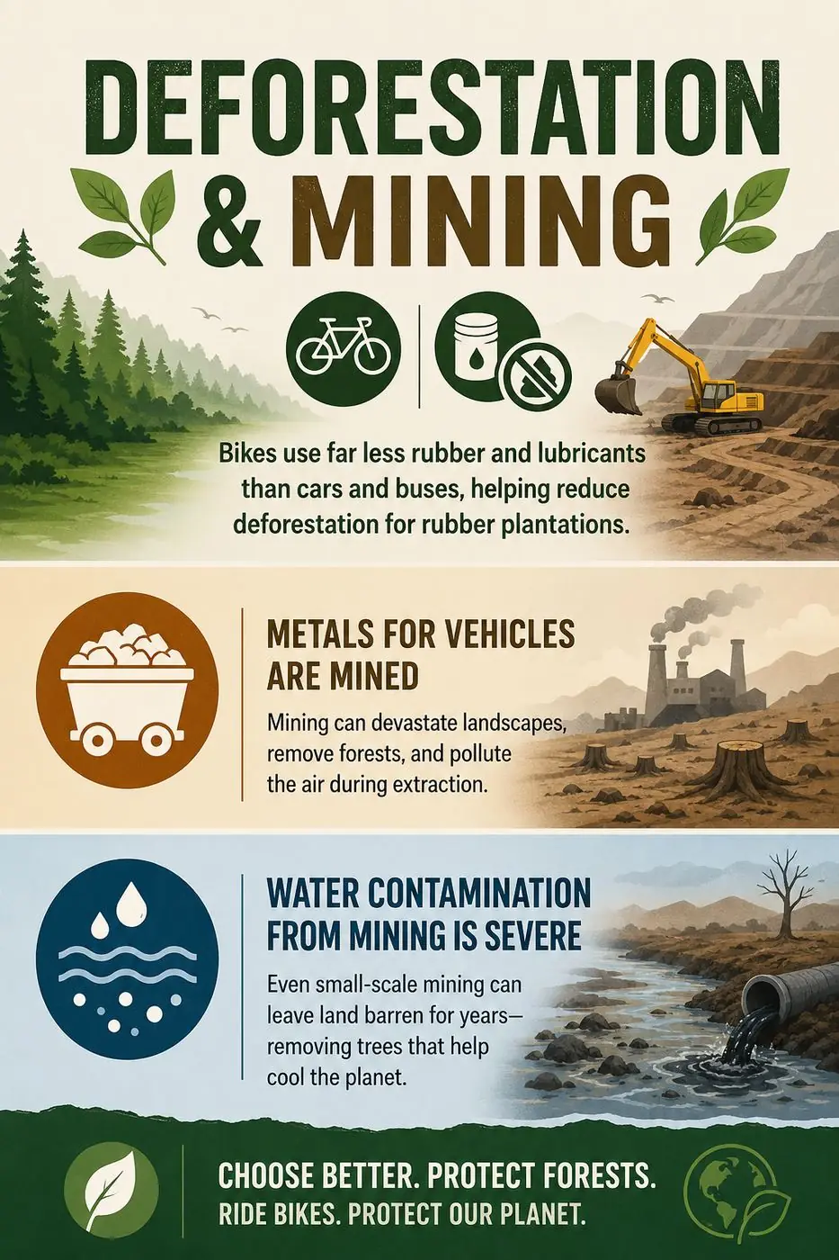 Deforestation and mining